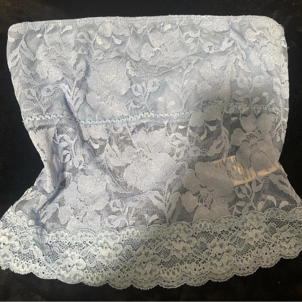 Urban Renewal Lace Top in Soft Blue